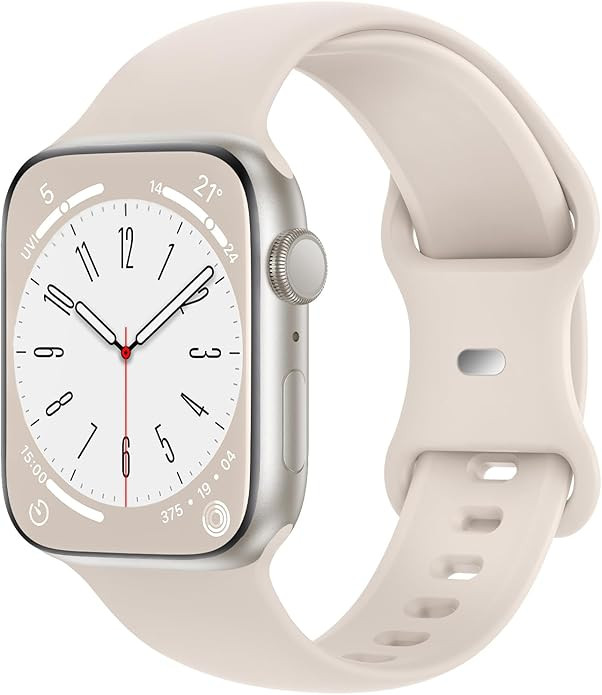 Distore Bands Compatible with Apple Watch 38mm 40mm 41mm 42mm 44mm 45mm 49mm, Soft Silicone Repla... | Amazon (US)