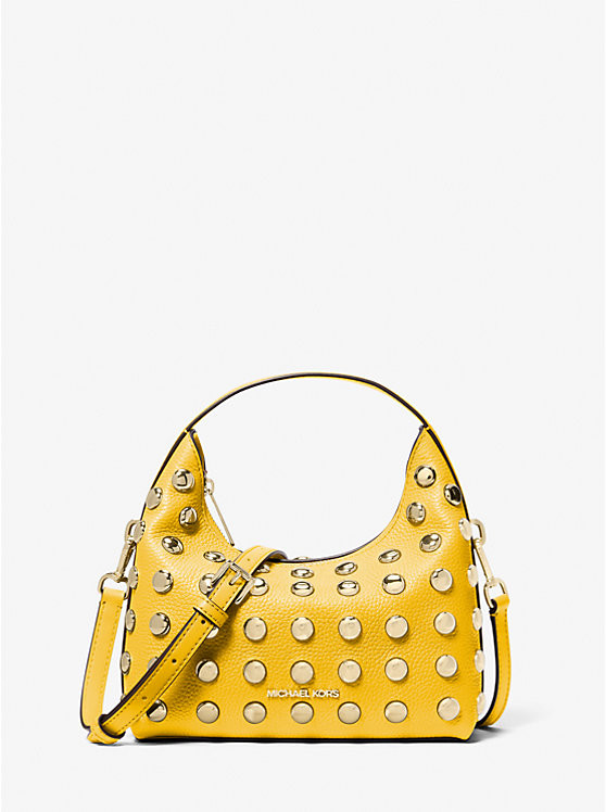 Ember Small Embellished Pebbled Leather Messenger Bag | Michael Kors US