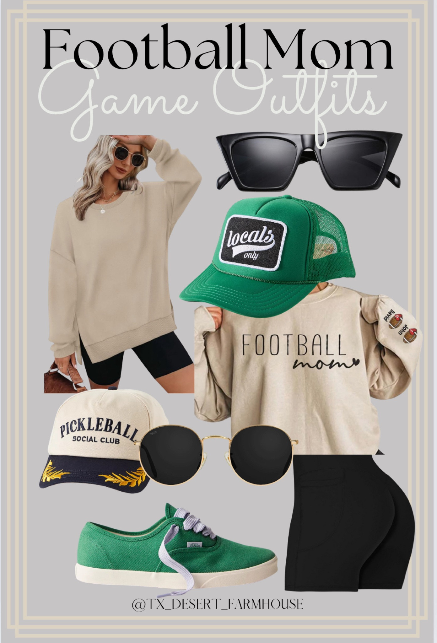 Football Mom Soccer Mom Game Day Outfits

XIEERDUO Womens Oversized Sweatshirts Pullover Casual Crewneck Long Sleeve Tops Comfy

Sunzel No Front Seam Biker Shorts for Women with Pockets, Yoga Workout Gym Bike Shorts with Tummy Control

Friday Feelin Locals Only Trucker Hat

American Needle Pickleball Social Club Baseball Cap

Phoenix Sneakers

Vans Authentic Lowpro Suede Sneakers

FEISEDY Vintage Square Cat Eye Sunglasses Women Trendy Cateye Sunglasses B2473

#gameday #casualoutfit #sunglasses #hats #sweatshirt #footballmom #soccermom #momfit #momoutfit #fallfashion #falloutfits #dayatthepark

#LTKStyleTip #LTKFindsUnder50 #LTKActive