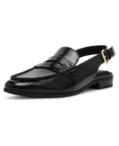 Anne Klein Women's Birdie Sling Back Loafer, Black, 8.5 | Amazon (US)