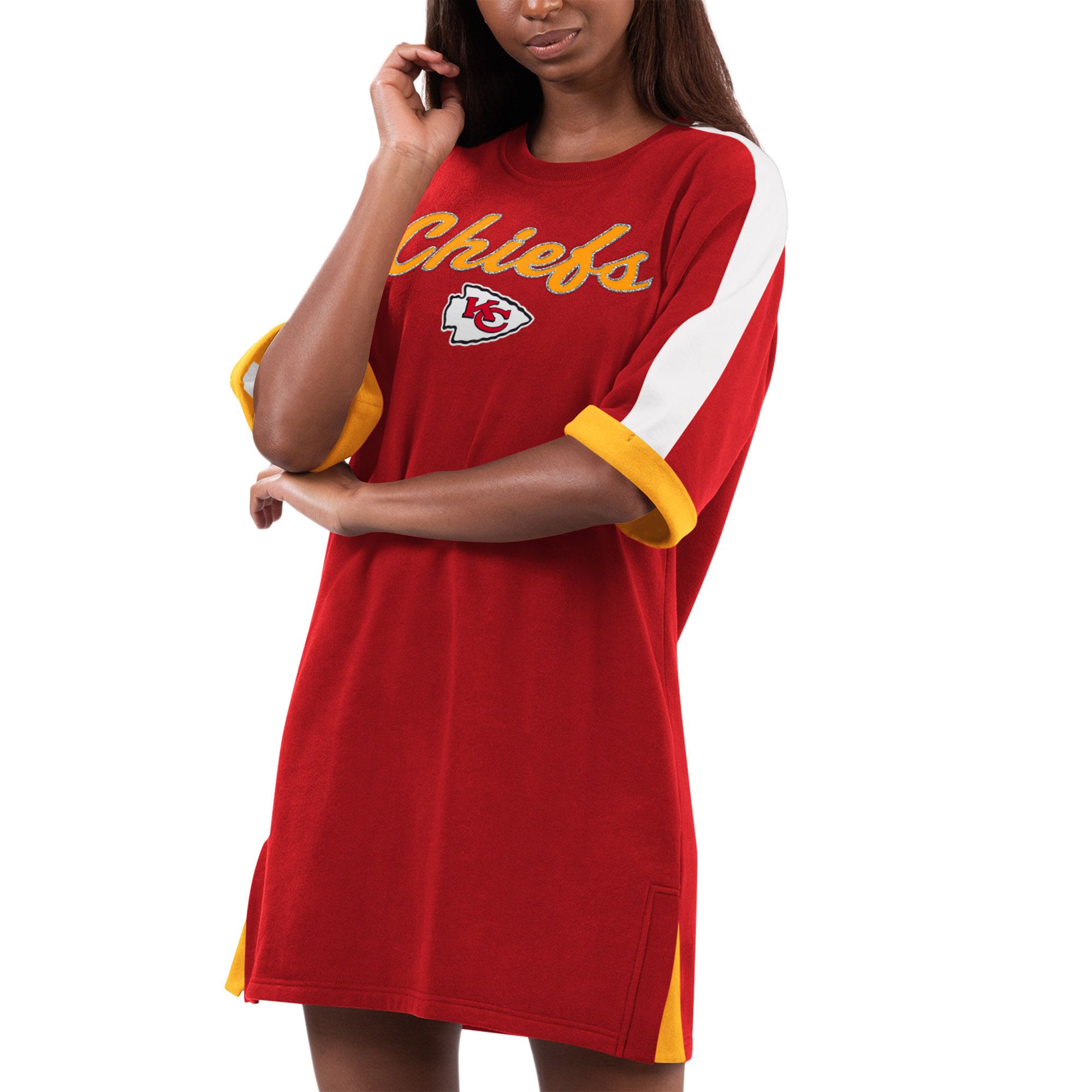 Women's G-III 4Her by Carl Banks Red Kansas City Chiefs Flag Sneaker Dress | Fanatics