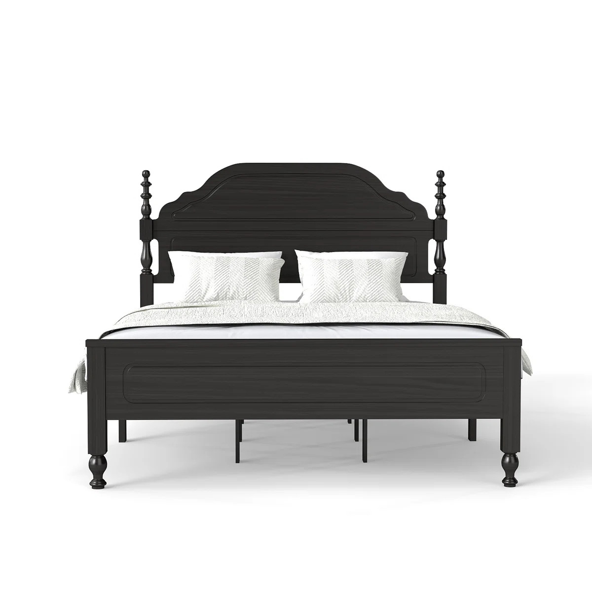 Queen Solid Wood Bed Frame with Spindle Design | Wayfair North America