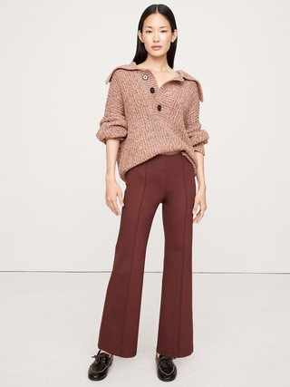 Crop Flare Everywhere Ponte Pull-On Pant | Banana Republic (US)