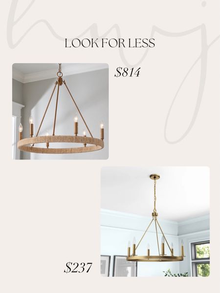 Look for less: chandeliers

#LTKhome