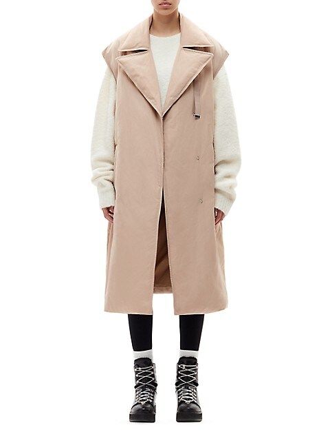 Lillie Sleeveless Puffer Trench Coat | Saks Fifth Avenue