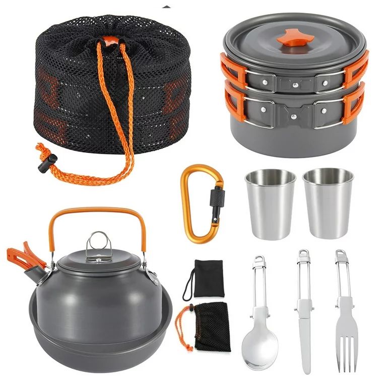 Tysrjsv 2-3 People Portable Outdoor Tableware Mess Kit Lightweight Outdoors Cooking Equipment | Walmart (US)