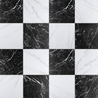 Merzoni Checker Ruzzini 17-7/8 in. x 17-7/8 in. Porcelain Floor and Wall Tile (13.5 sq. ft./Case) | The Home Depot