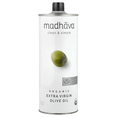 Madhava, Organic Extra Virgin Olive Oil, 33.8 fl oz | iHerb