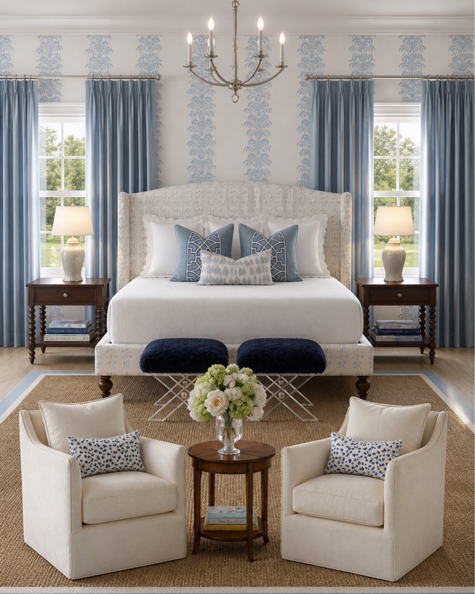 Loveee this blue bedroom design! How serene. 

#LTKSaleAlert #LTKdayinmylife #LTKHome