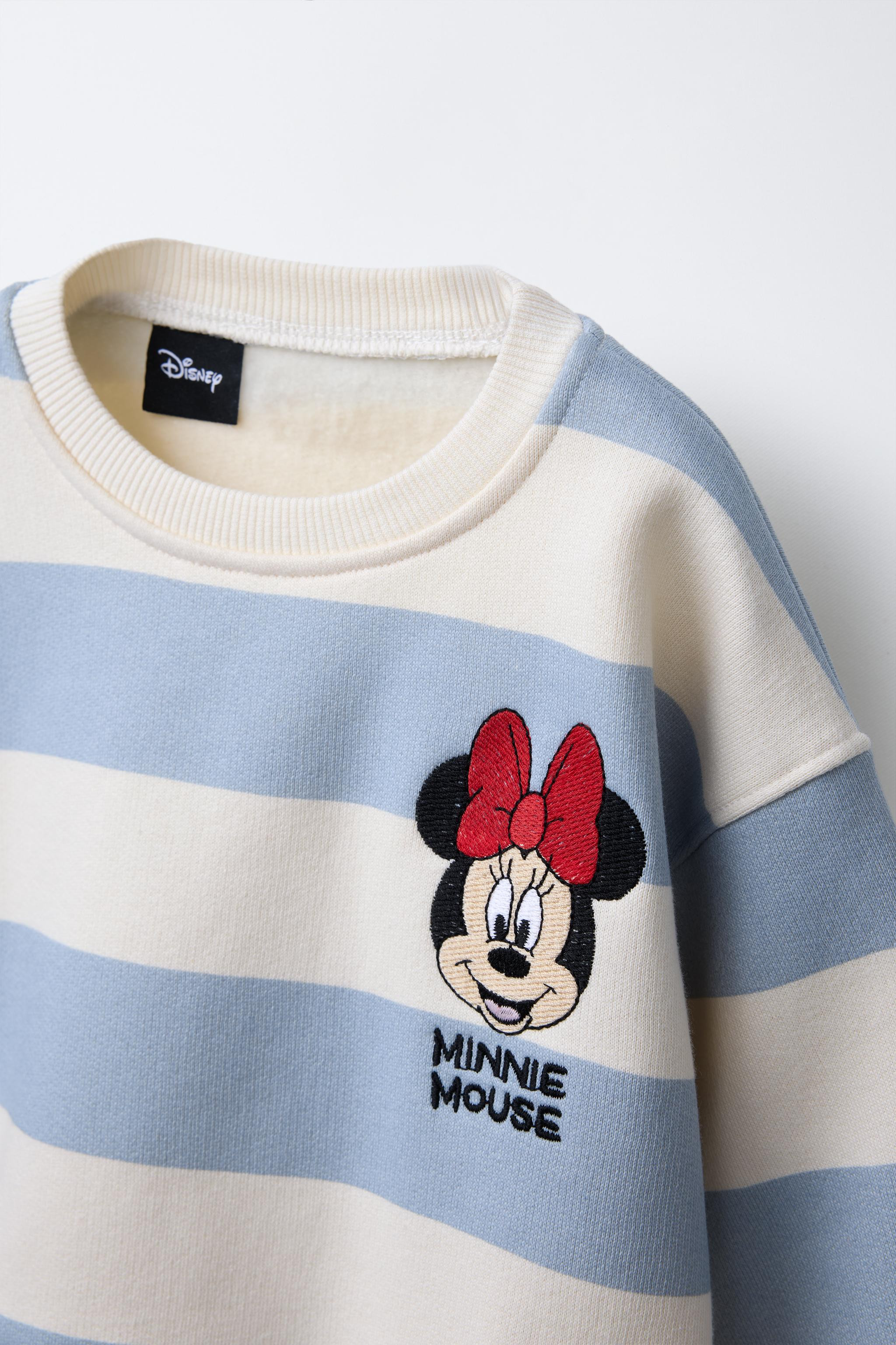 STRIPED MINNIE MOUSE © DISNEY EMBROIDERED SWEATSHIRT | Zara US