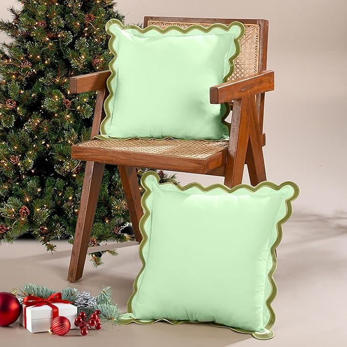 Folkulture Throw Pillow Covers 18x18, Set of 2 Throw Pillows for Couch Pillows for Living Room, B... | Amazon (US)