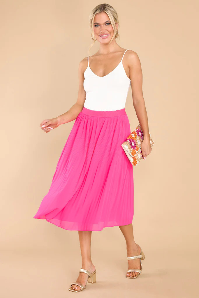 Spin Me Around Hot Pink Skirt | Red Dress 