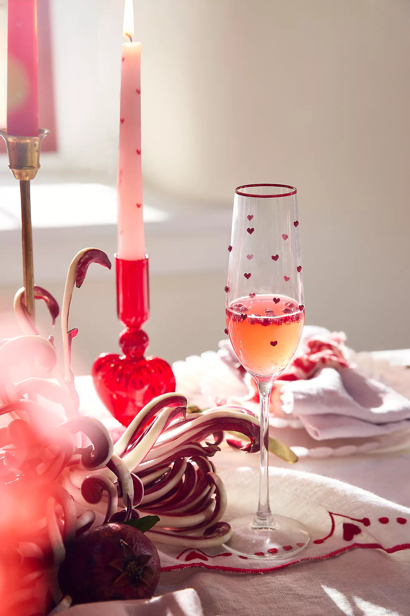 Heart Confetti Flutes, Set of 2 | Anthropologie (US)