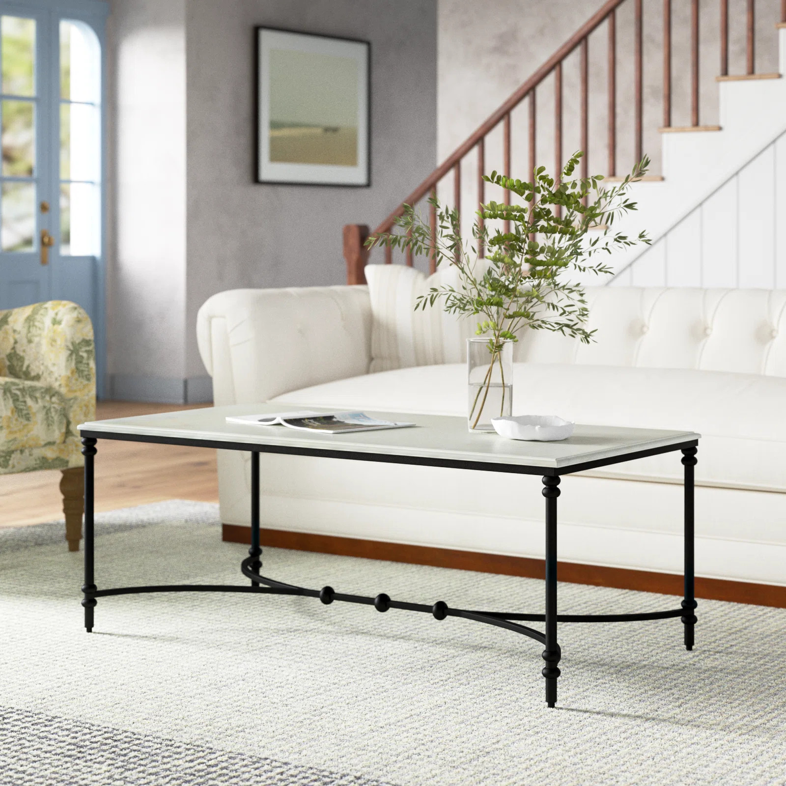 Libertine Genuine Marble and Metal Coffee Table | Wayfair North America