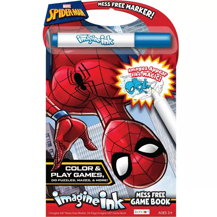 Spider-man Imagine Ink Mess Free Game Book | Target
