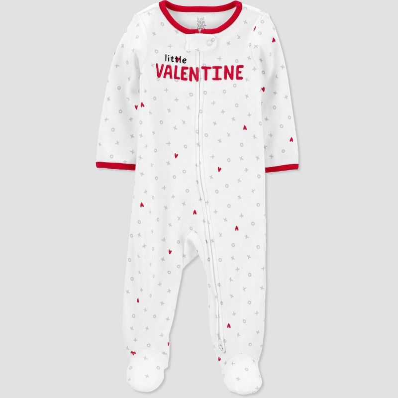 Carter's Just One You® Baby 'Littlest Valentine' Sleep N' Play - White/Red | Target