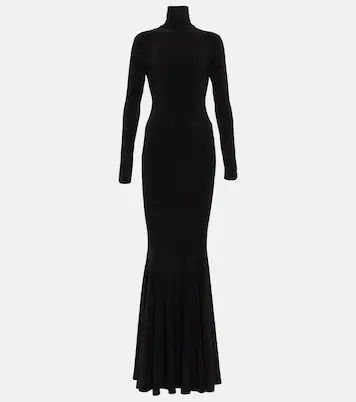 Turtleneck jersey gown | Mytheresa (FR)