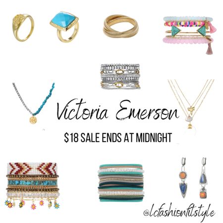 The @victoriaemerson $18 sale runs until
Midnight! I snagged so many good pieces on this sale! My friend @mollyann has a collab with @victoriaemerson and her pieces are sooo good! #jewelry #victoriaemerson #bracelets #necklaces #rings #earrings 

#LTKsalealert #LTKfindsunder50 #LTKstyletip