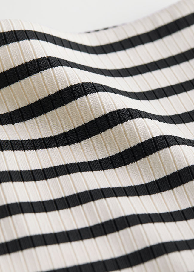 Striped High Waist Bikini Bottoms | & Other Stories US