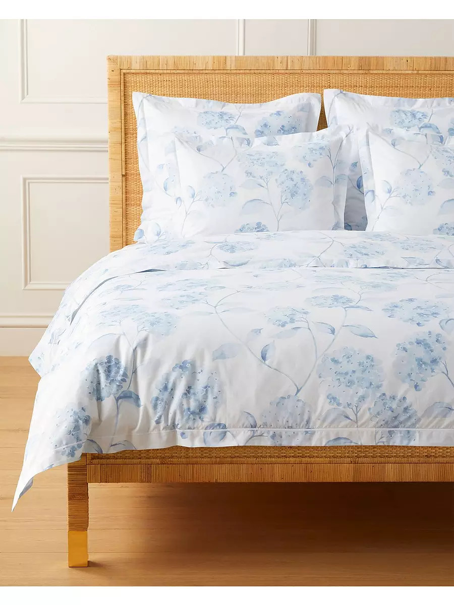 Hydrangea Percale Duvet Cover | Serena and Lily