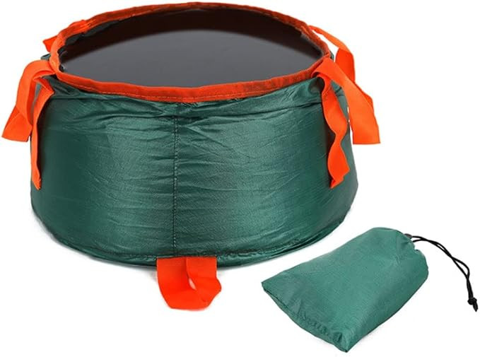 Bacia portátil dobrável para acampamento, balde para pesca, bacia dobrável para banho de pés,... | Amazon (BR)