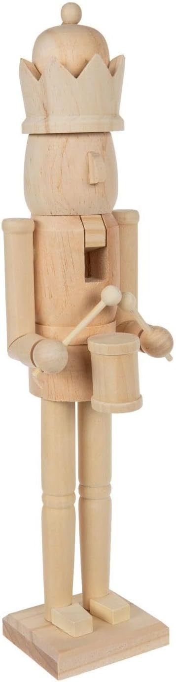 Hobby Lobby DIY Unfinished Wooden Nutcracker Figure, Natural Wood, Paint-Ready Christmas Decorati... | Amazon (US)