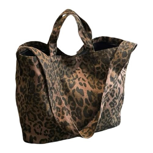 Leopard print, cheetah bag, leopard print tote bag, crossbody bag, jacquard tote bag,cheetah gifts for women (Coffee) | Amazon (US)