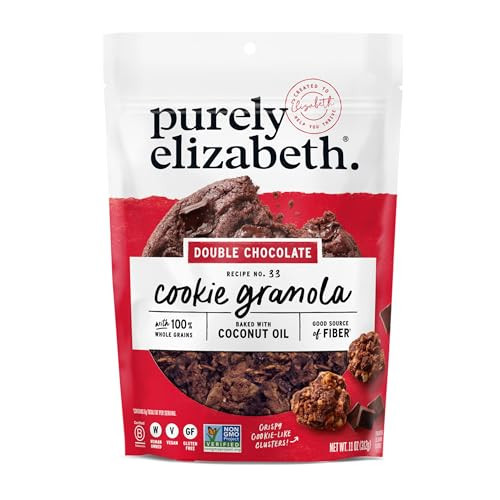 Purely Elizabeth Cookie Granola, Double Chocolate, Gluten-Free, Non-GMO (11oz Bag) | Amazon (US)