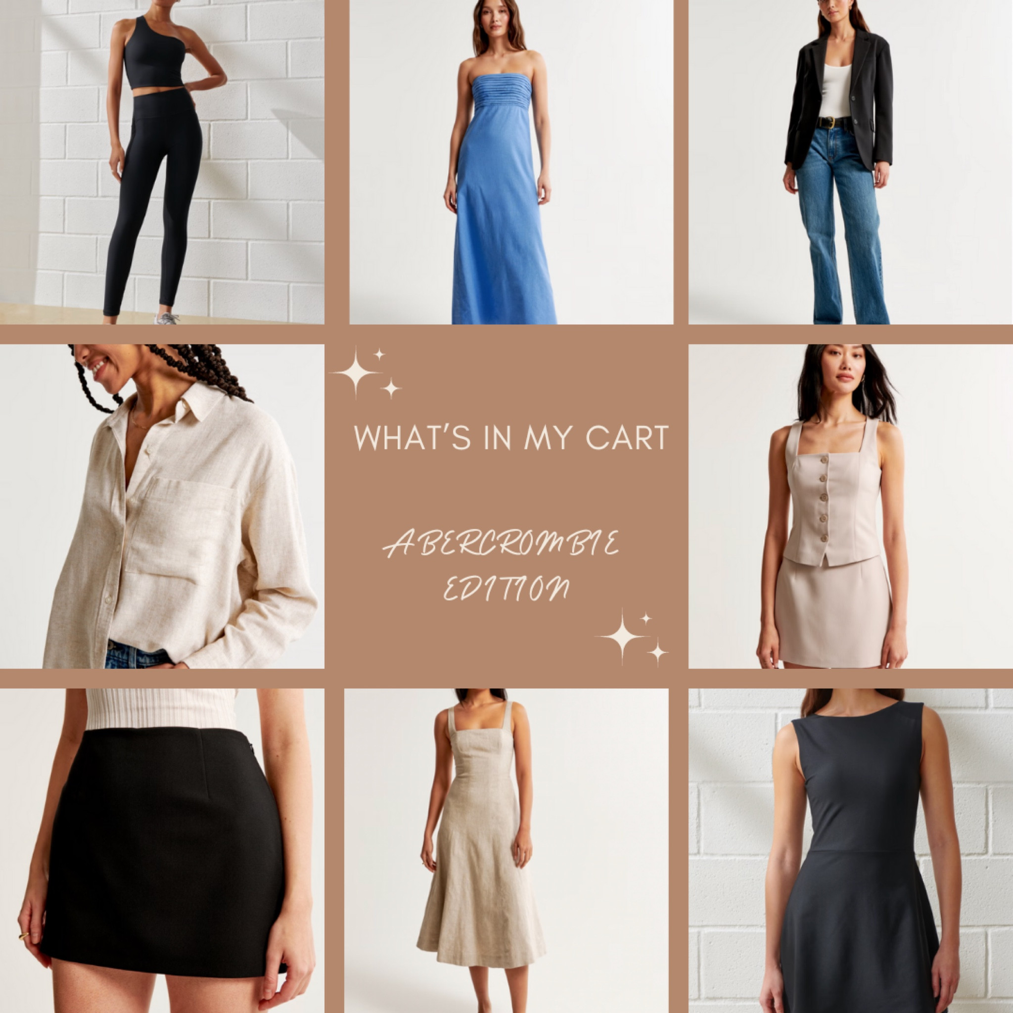 What’s in my cart?! ✨ ABERCROMBIE EDITION ✨ let me know what you want me to snag so you can see it on 👇🏻