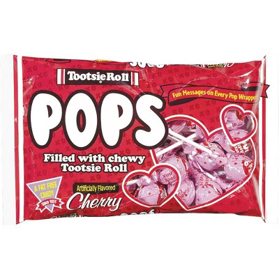 Tootsie Roll Valentine's Cherry Pops - 9.6oz | Target