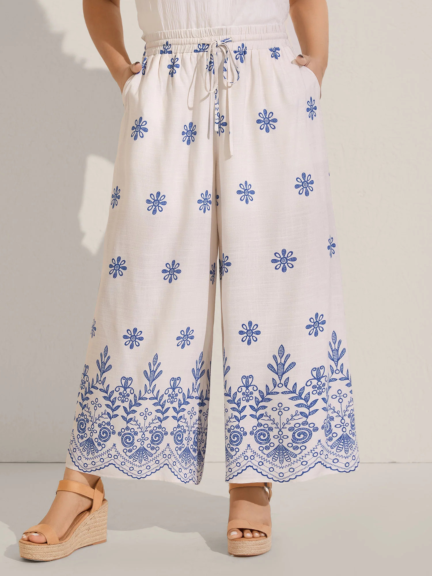 Floral Print Wide-Leg Pants | Bloomchic