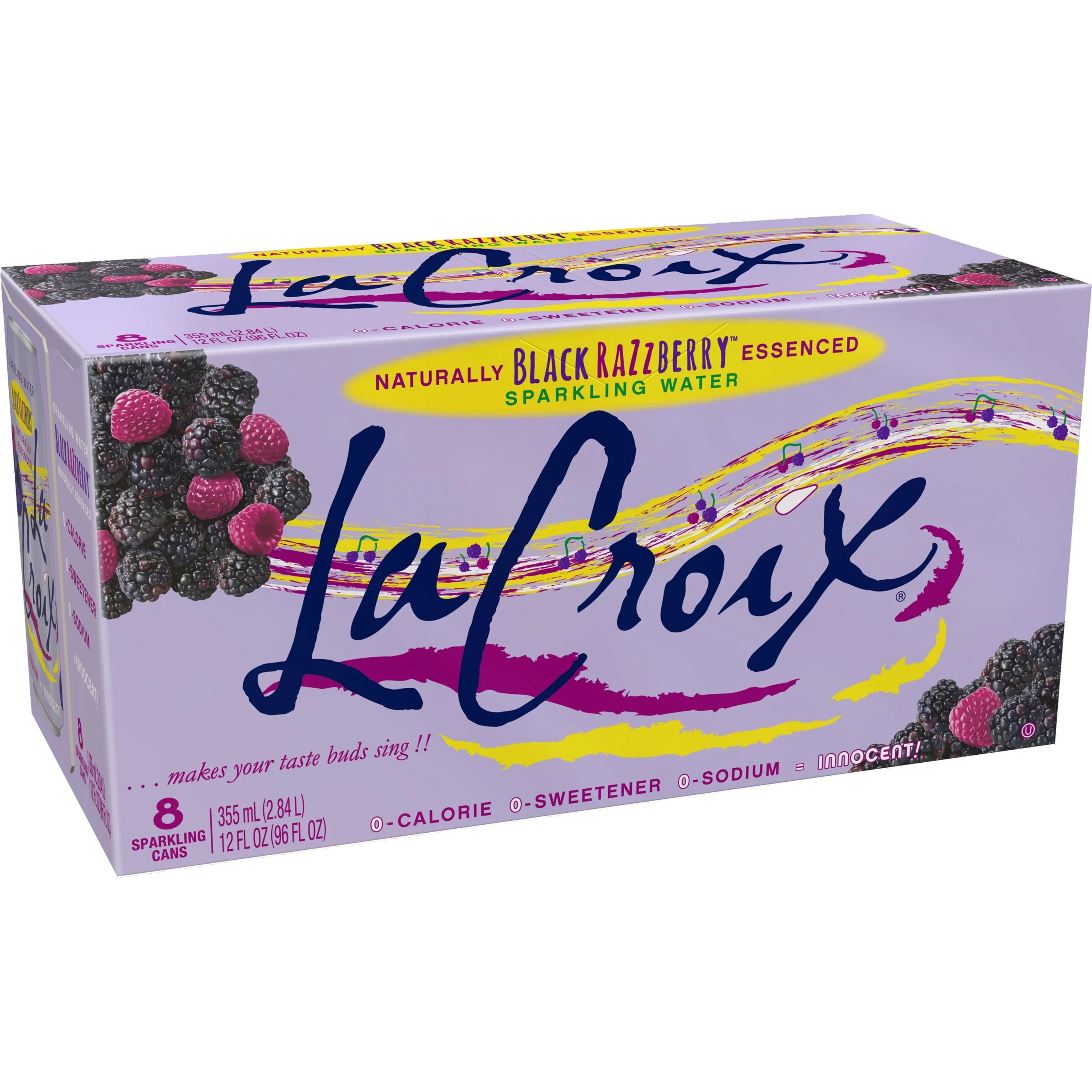 LaCroix Black Razzberry Sparkling Water 8pk/12 fl oz Cans, 8 Pack (Quantity) | Walmart (US)