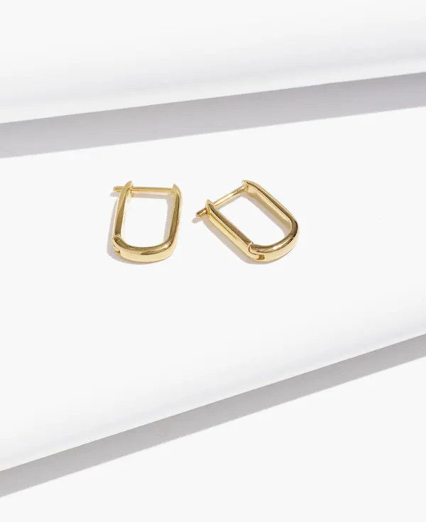 Demi-Fine Carabiner Hoop Earrings | Madewell