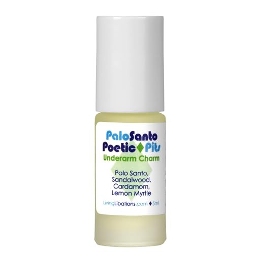 Living Libations - Organic Poetic Pits Roll-On Deodorant | Natural, Wildcrafted, Vegan Clean Beauty (Palo Santo) | Amazon (US)