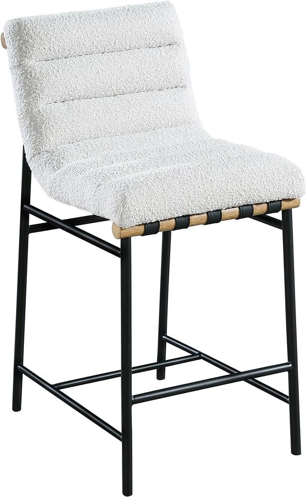 Meridian Furniture 857Cream-C Burke Collection Modern | Contemporary Boucle Fabric Upholstered Co... | Amazon (US)