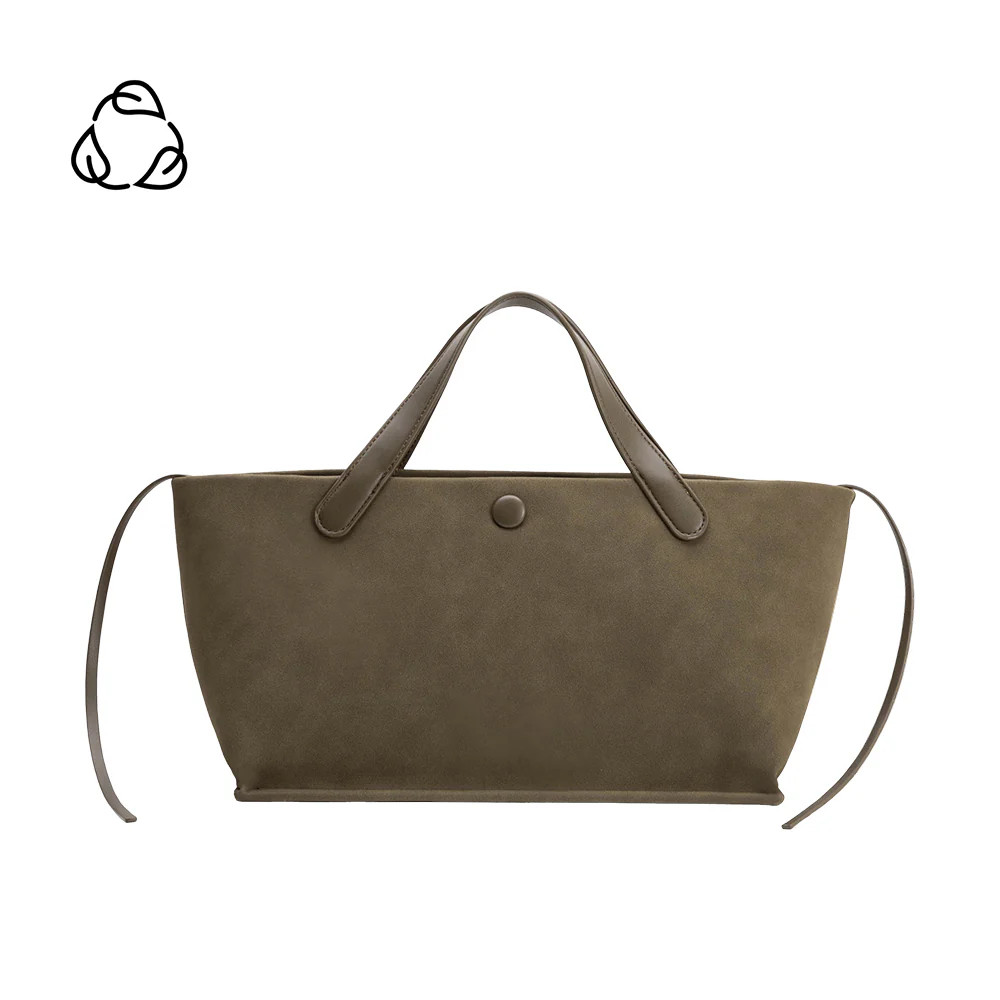 Olive Jill Recycled Vegan Suede Leather Tote Bag | Melie Bianco | Melie Bianco