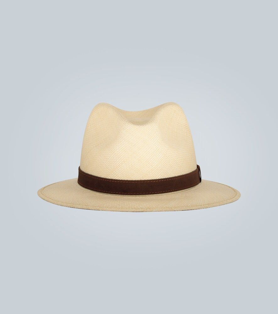 Straw Panama hat with suede band | Mytheresa (US/CA)