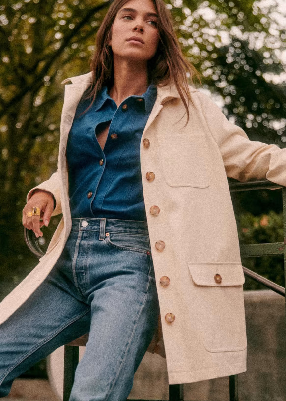 Arthur Parka - Ecru - Organic Cotton - Sézane | Sezane Paris