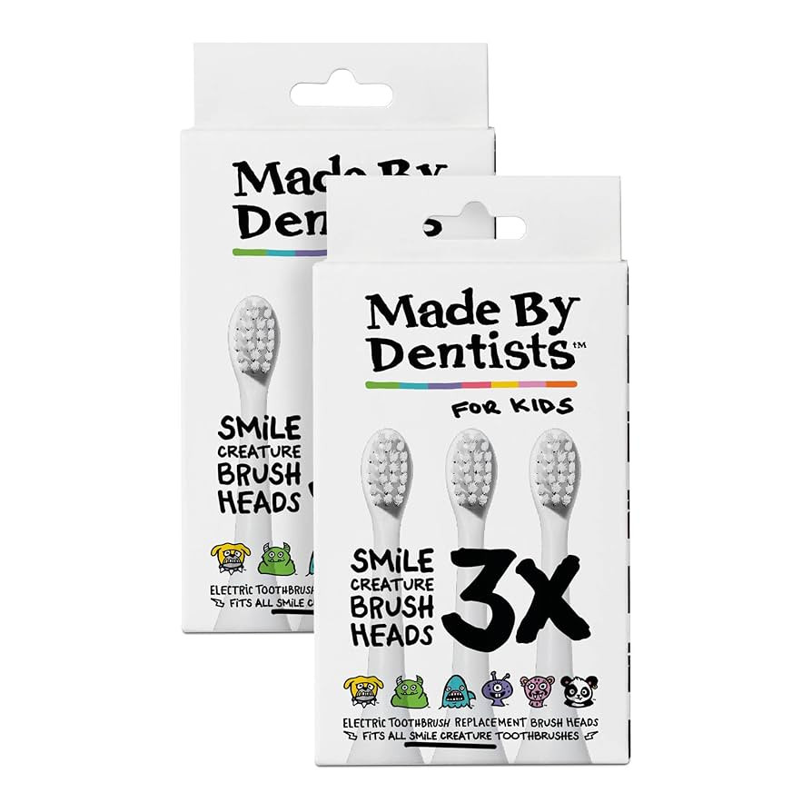 Made By Dentists Kids Electric Toothbrush Replacement Heads – 6 Pack - Soft Bristles Brush Head... | Amazon (US)