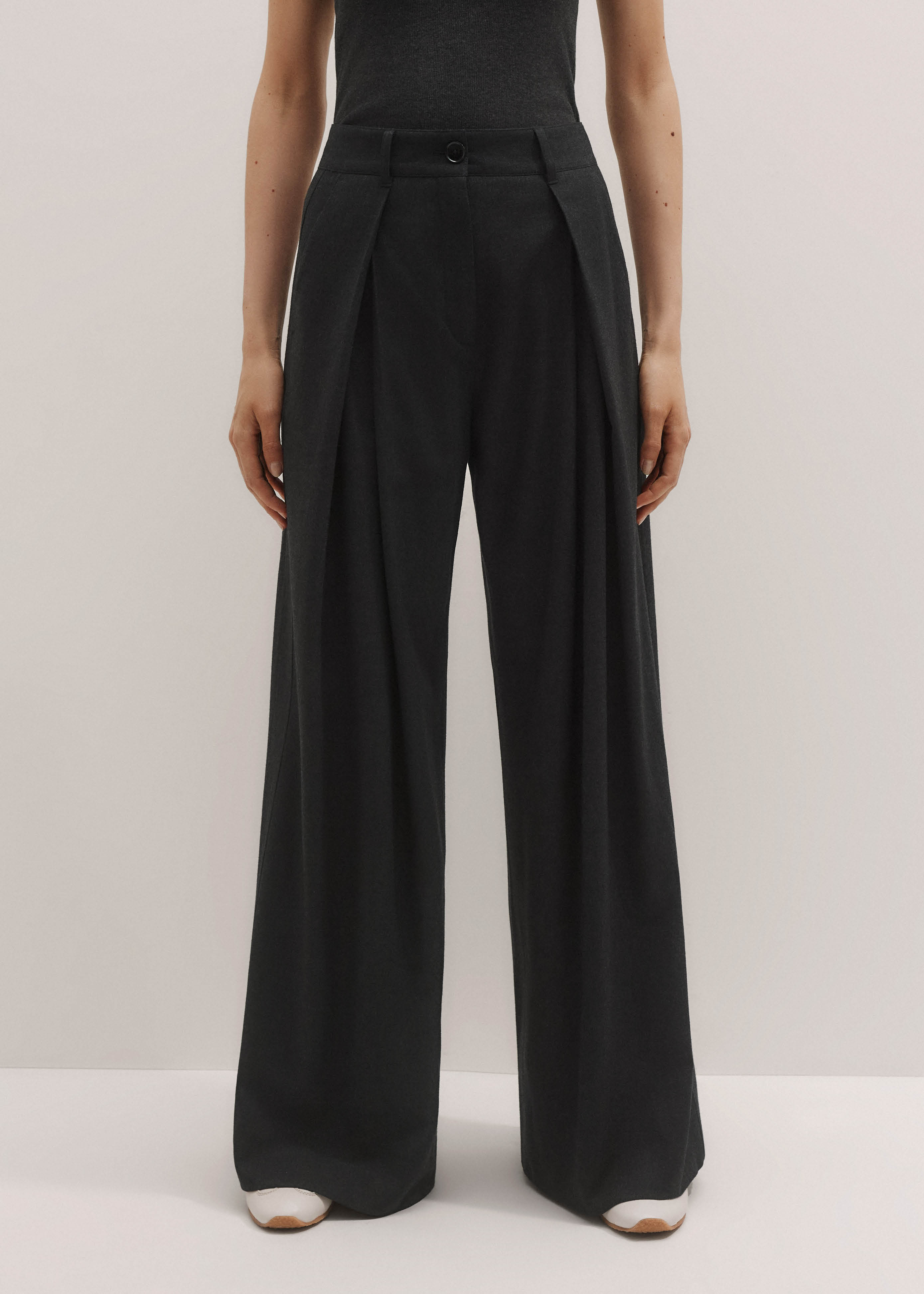 Wide-Leg Trouser Italian Wool | ME+EM Global (Excluding US)