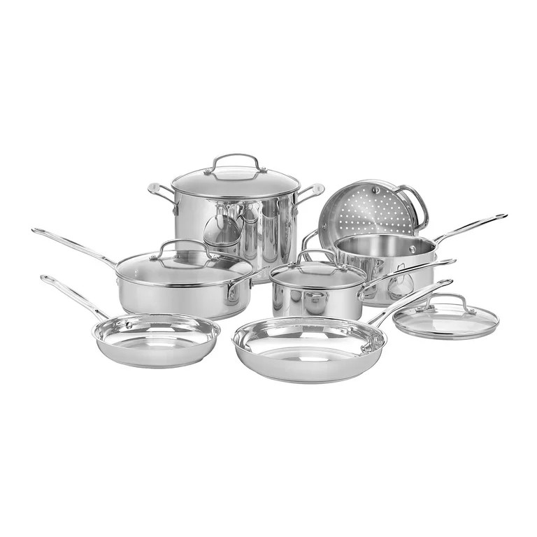 Cuisinart Chef’s Classic 11-Piece Stainless Steel Cookware Set | Walmart (US)