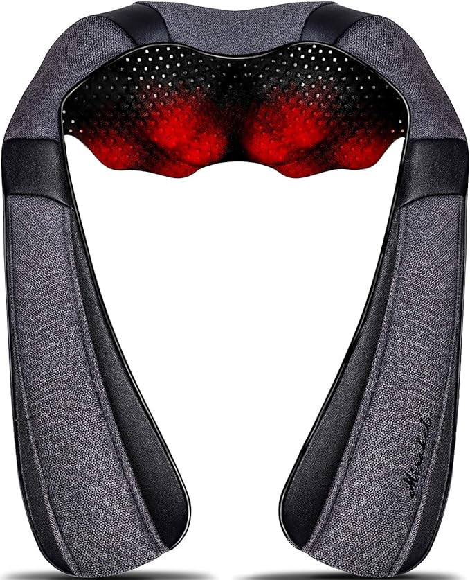 Back Massager, Shiatsu Neck Massager with Heat, Electric Shoulder Massager, Kneading Massage Pill... | Amazon (US)