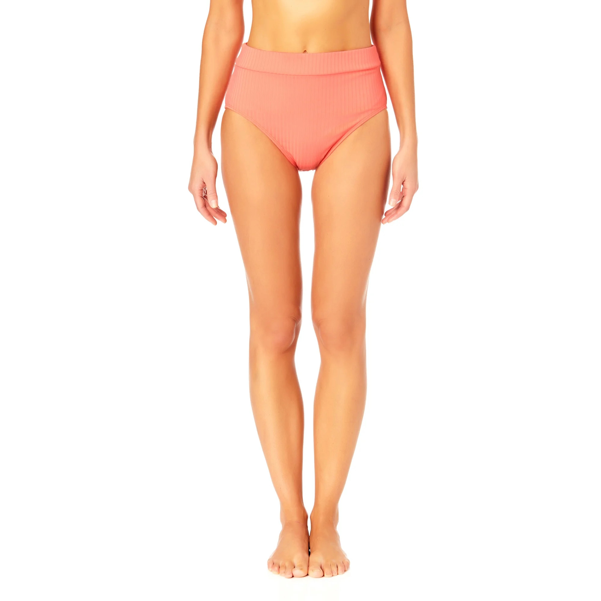 Time and Tru Women's and Women’s Plus Size Peek-a-boo High Waist Swim Bottom | Walmart (US)