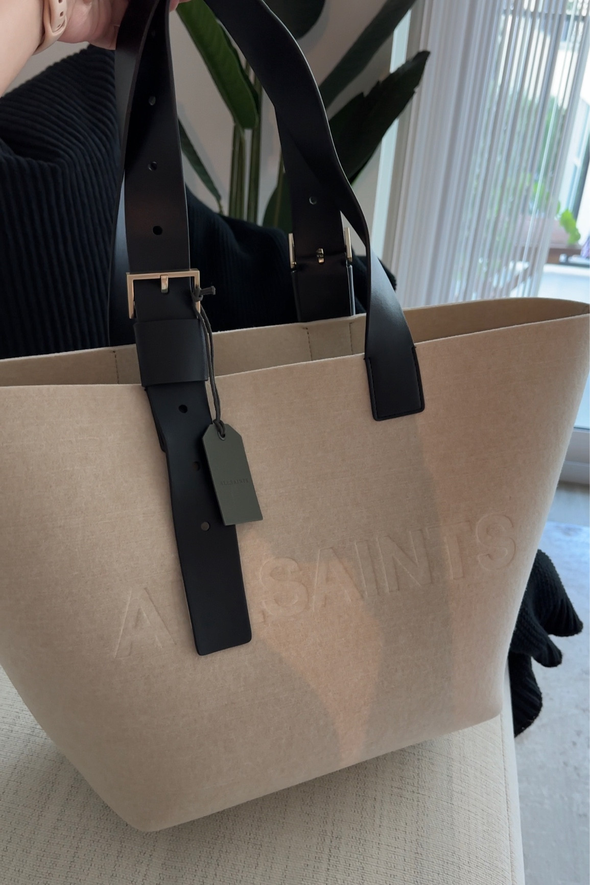 Anik Spacious Felt Logo Tote Bag … curated on LTK