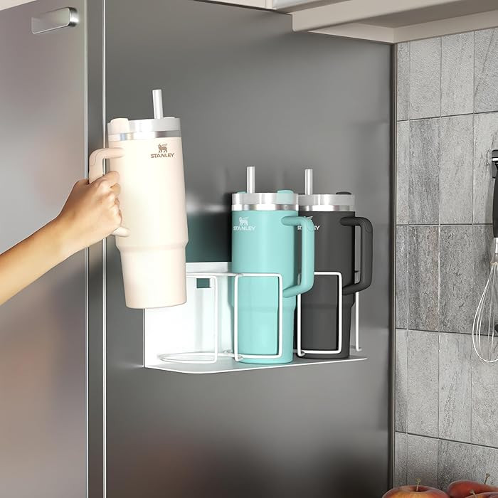 Sorbus Stanley Cup Organizer \u2013 3-Cup Holder for Cabinet, Fridge, or Wall \u2013 Magnetic or ... | Amazon (US)