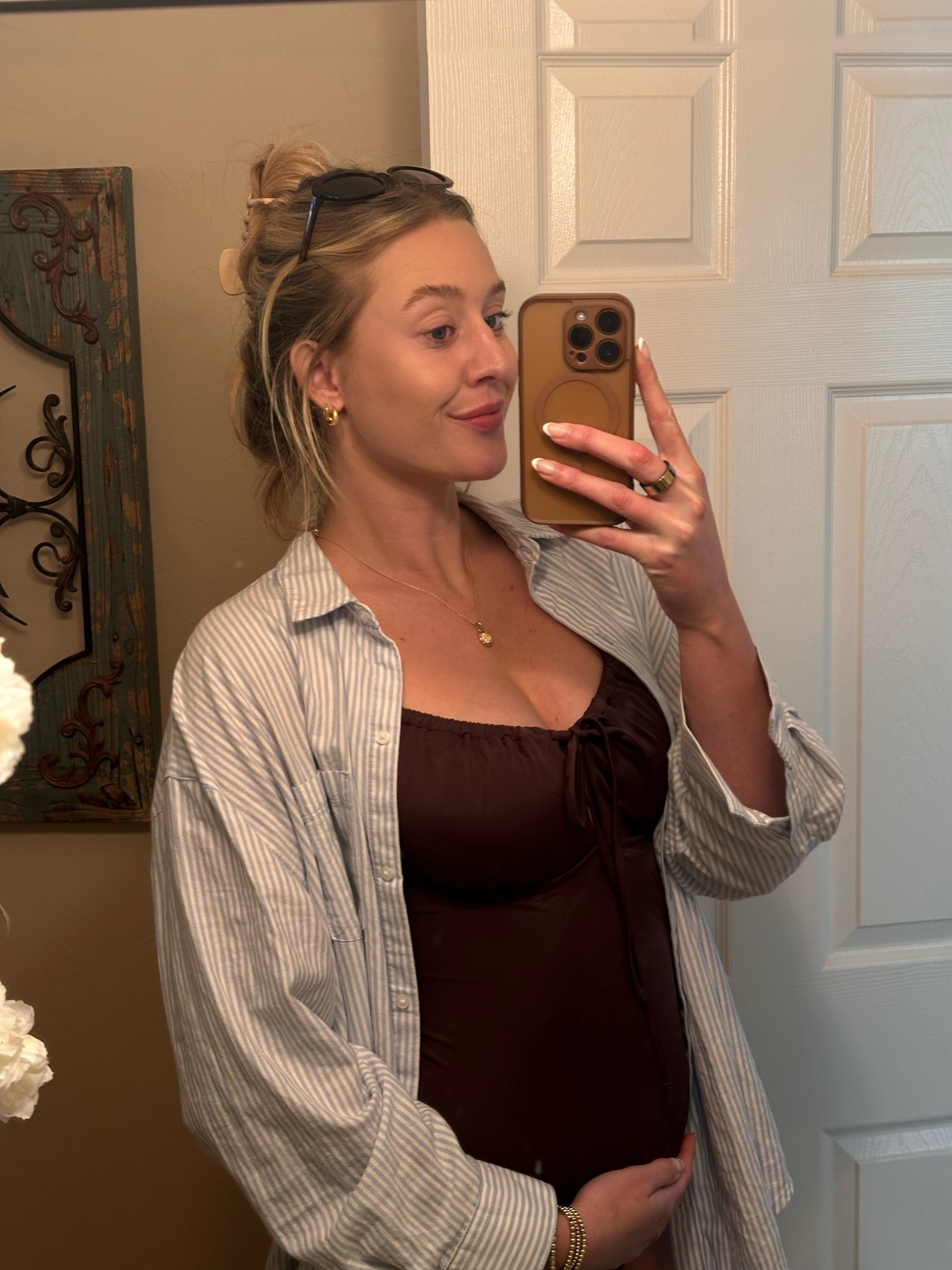 Wanted a solid one piece but now that I’m pregnant I figured it would be perfect to have!! I ordered a size Large so I have more room to grow into it #LTKSwim

#LTKTall #LTKootd #LTKBump