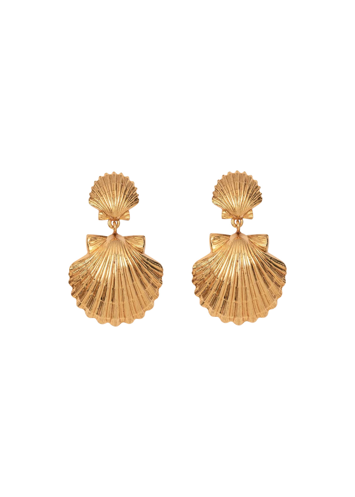 Caspian Earrings in Gold | Over The Moon