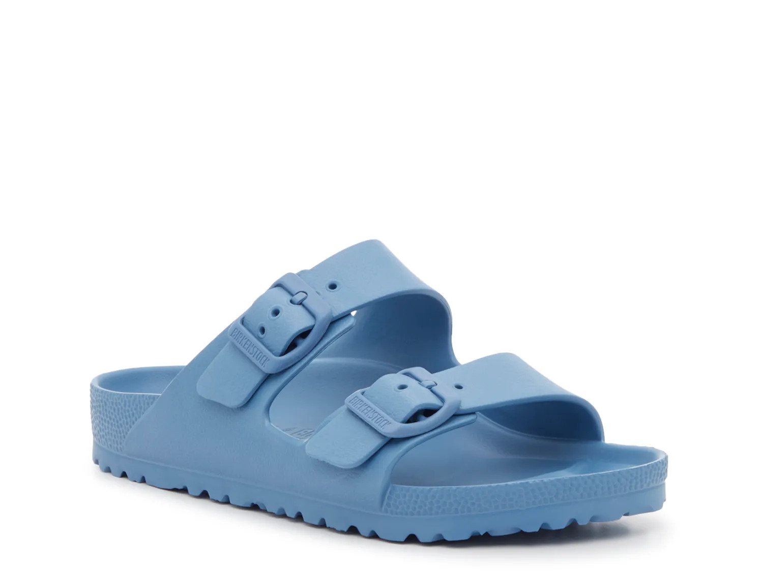 Birkenstock Arizona Essentials Slide Sandal | Women's | Blue | Size EU 38 / US Womens 7-7.5 / Mens 5-5.5 | Sandals | Athletic | Footbed | DSW