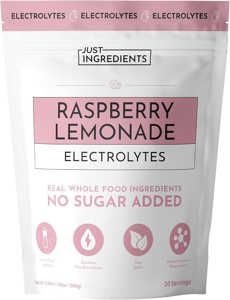 Raspberry Lemonade Electrolytes – 30‑Serving Hydration Drink Mix with Coconut Water, Essentia... | Amazon (US)