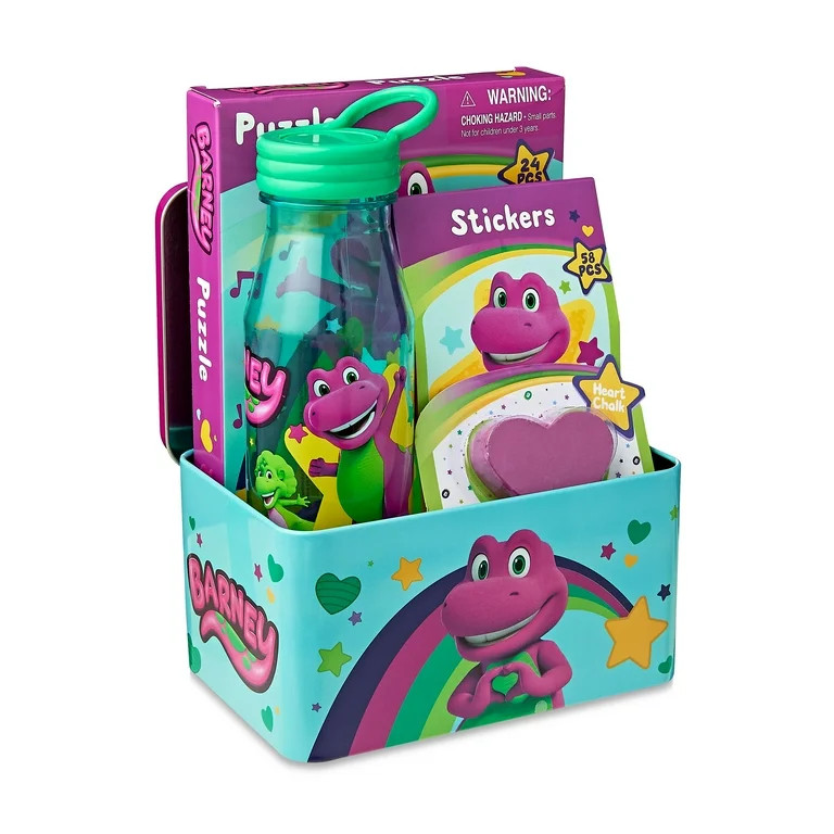 Barney Tin Box Valentines Gift Set | Walmart (US)